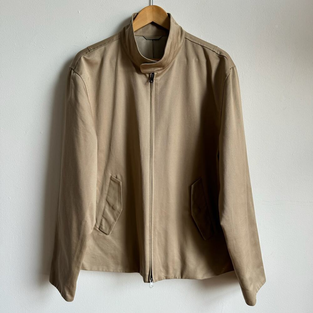 SATURDAYS NYC Beige Mens Motorcycle Jacket